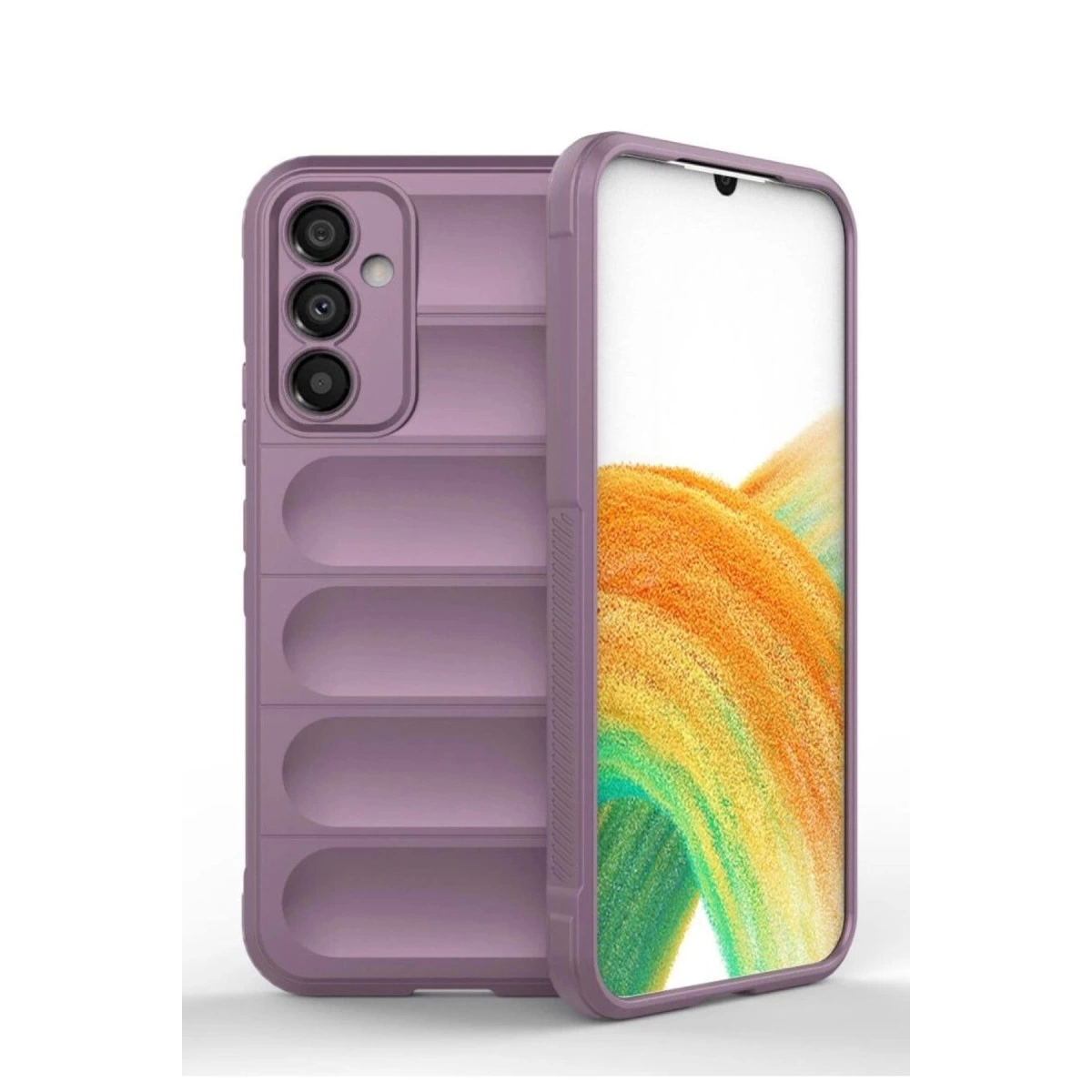 Samsung Galaxy A15 4g Kılıf Optimum Silikon - Mor
