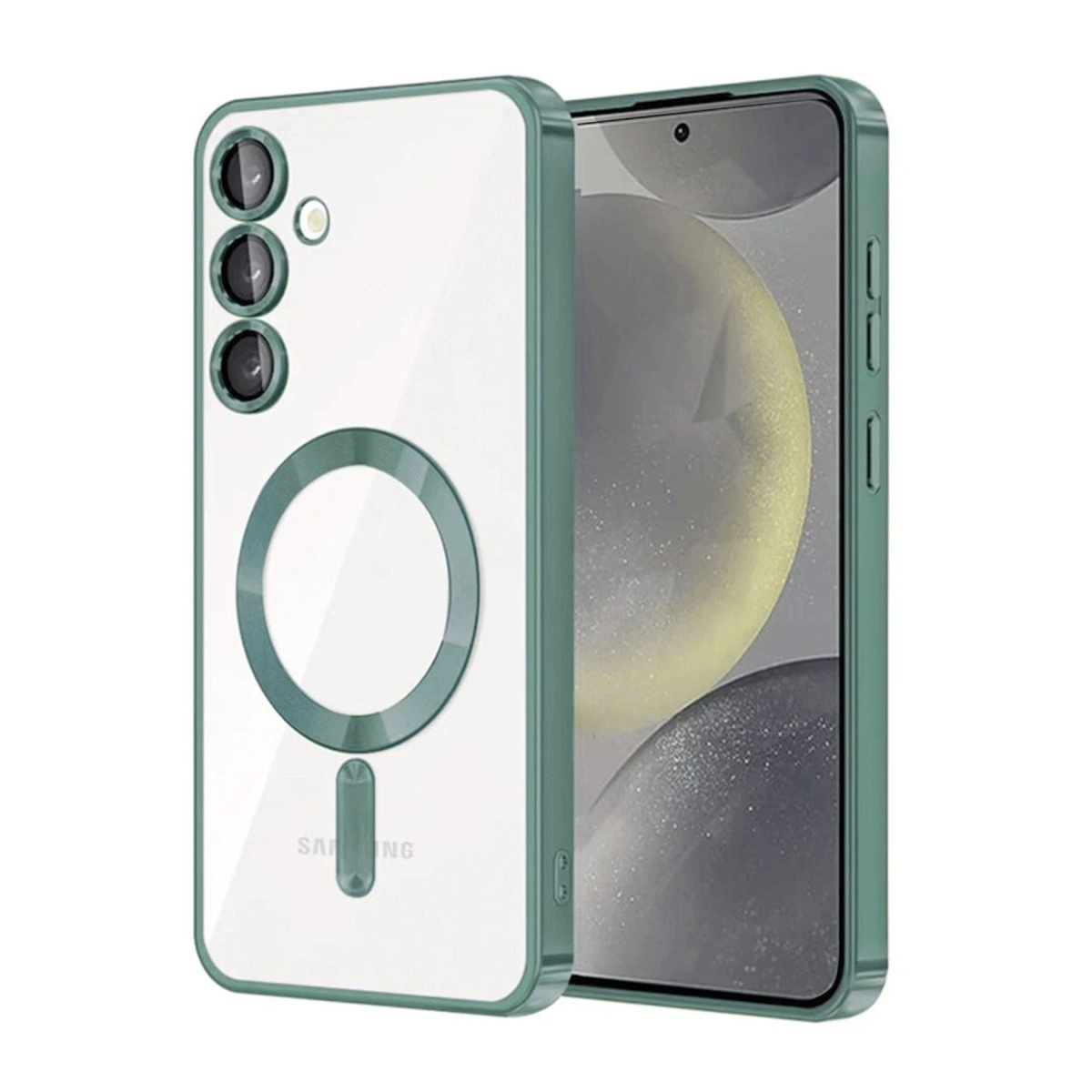 Samsung Galaxy A26 Kross Magneticsafe Kapak - Koyu Yeşil
