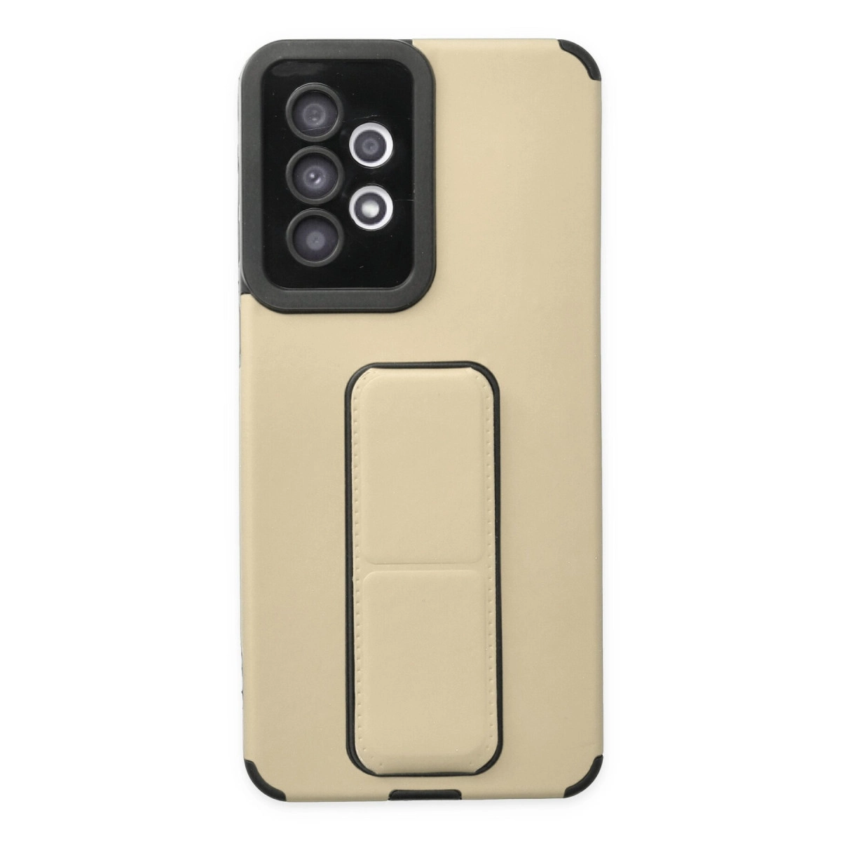 Newface Samsung Galaxy A33 5g Kılıf Mega Standlı Silikon - Gold