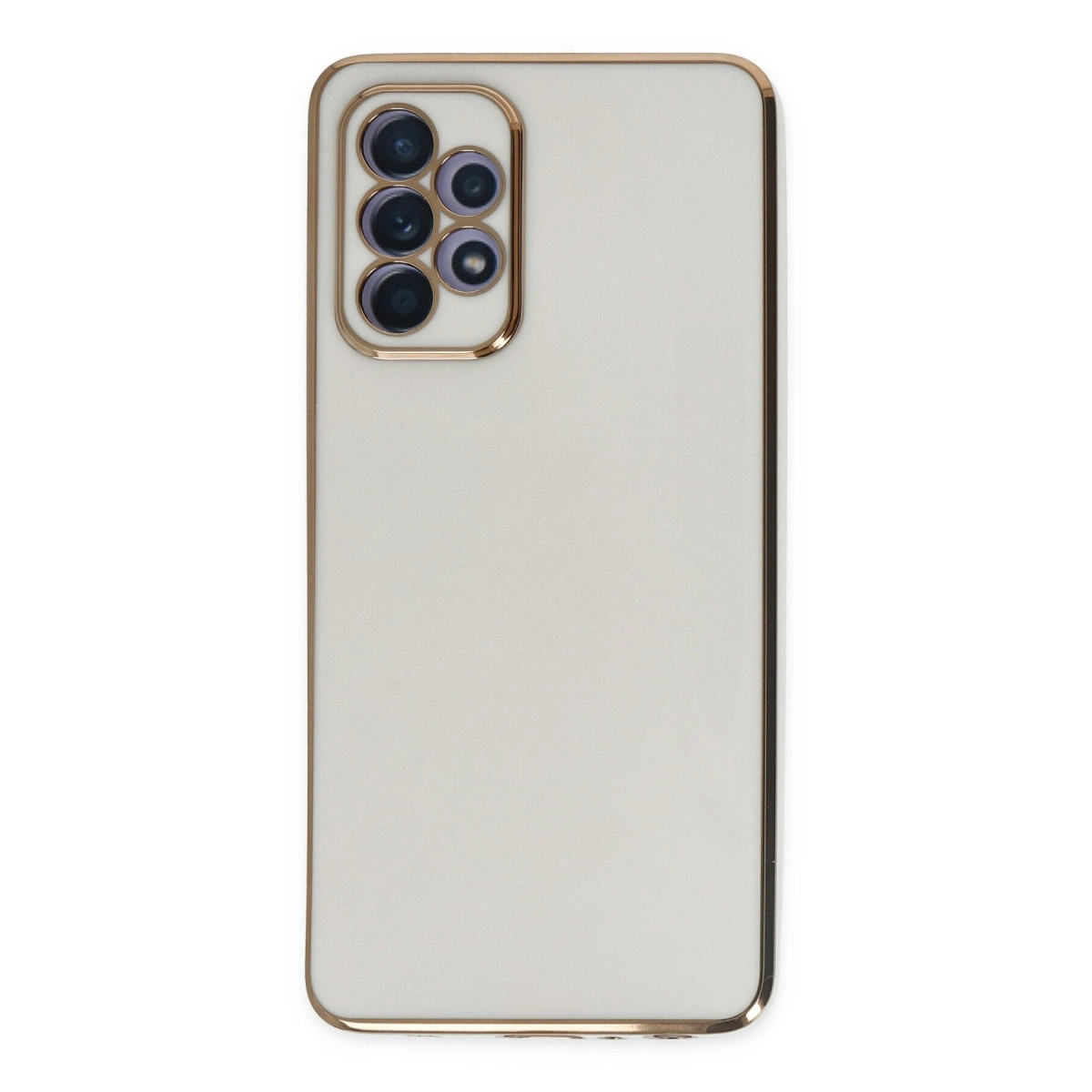 Newface Samsung Galaxy A52 Kılıf Volet Silikon - Beyaz