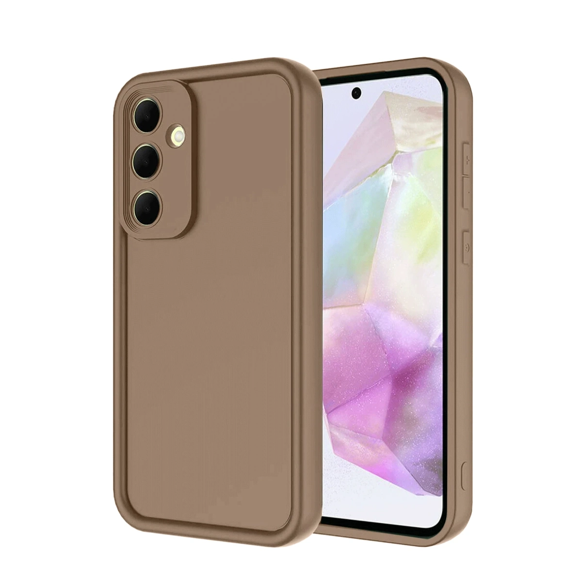 Samsung Galaxy A56 Kılıf Viera Silikon - Kahverengi