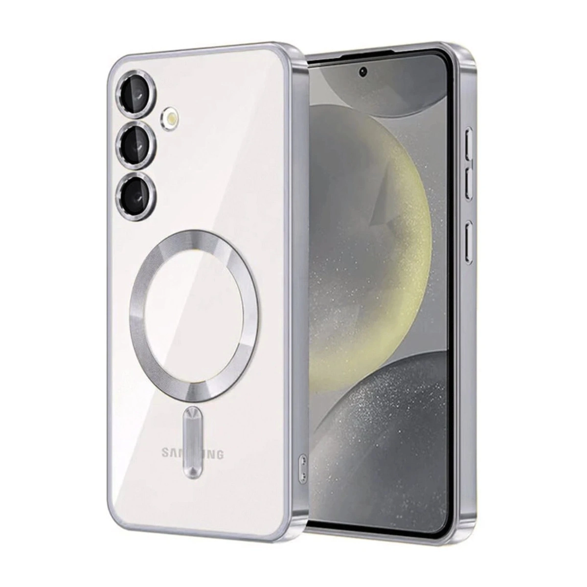 Samsung Galaxy A56 Kross Magneticsafe Kapak - Gümüş