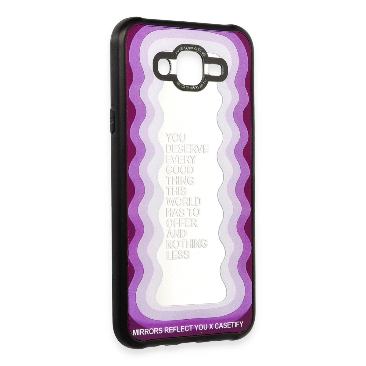 Newface Samsung Galaxy J7 Kılıf Mirror Desenli Kapak - Mirror - 5