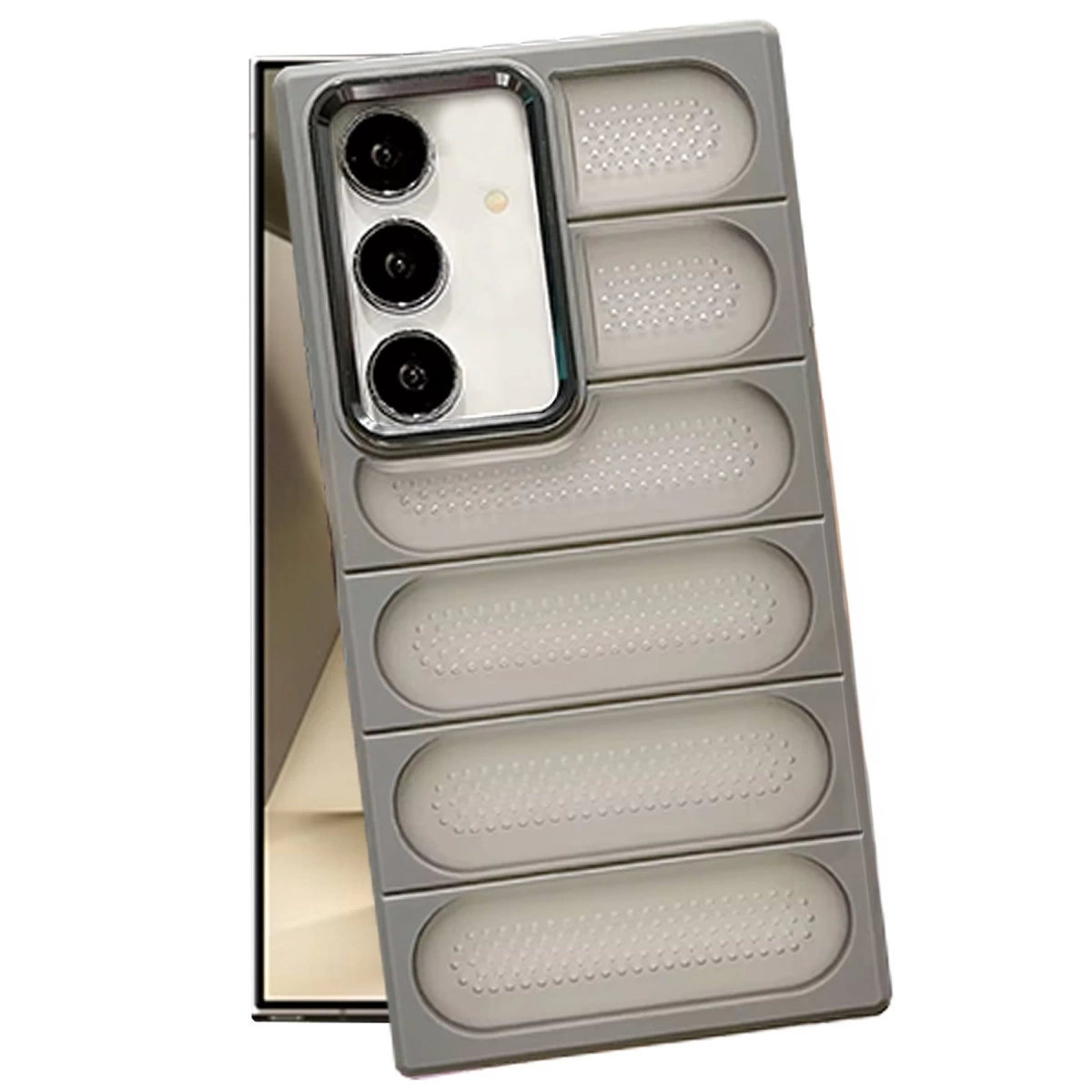 Samsung Galaxy S24 Kılıf Airmax Silikon Kapak - Titan Gri