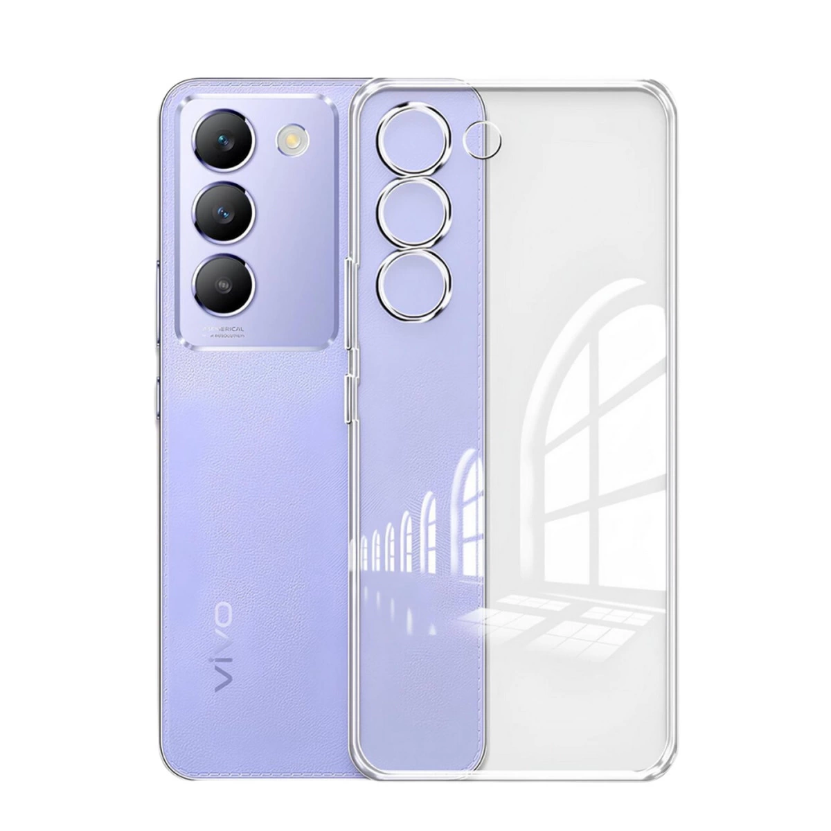 Vivo V30 Lite 4g Kılıf Lüx Şeffaf Silikon