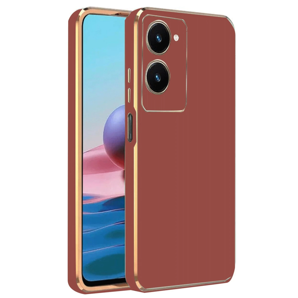 Vivo Y18 Kılıf Volet Silikon - Kırmızı