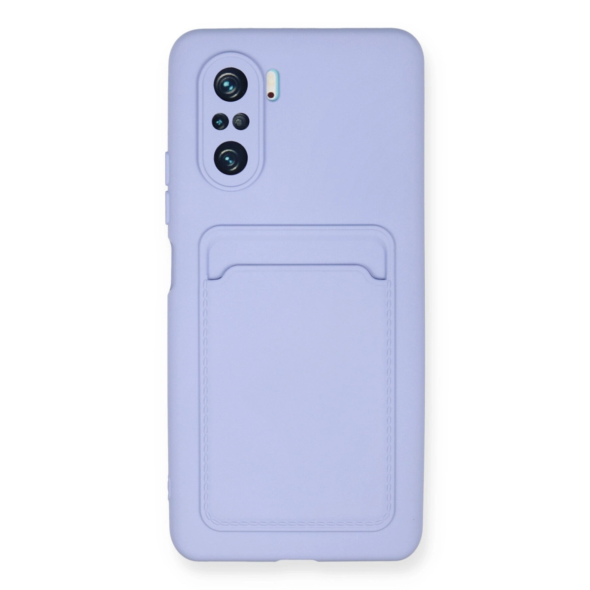 Xiaomi Mi 11i Kılıf Kelvin Kartvizitli Silikon - Lila