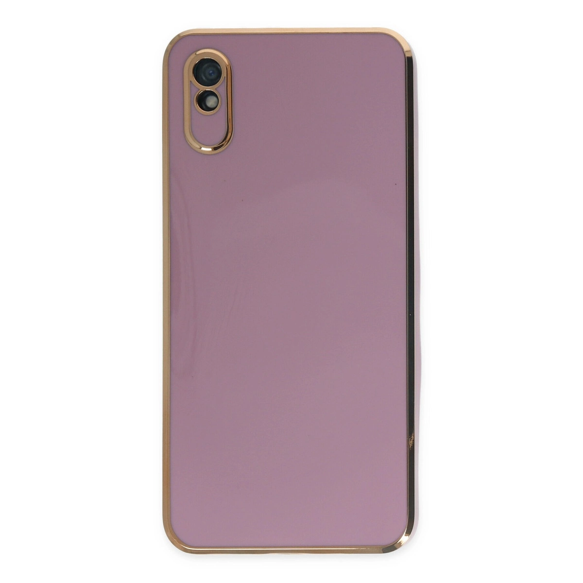 Newface Xiaomi Redmi 9a Kılıf Volet Silikon - Mor