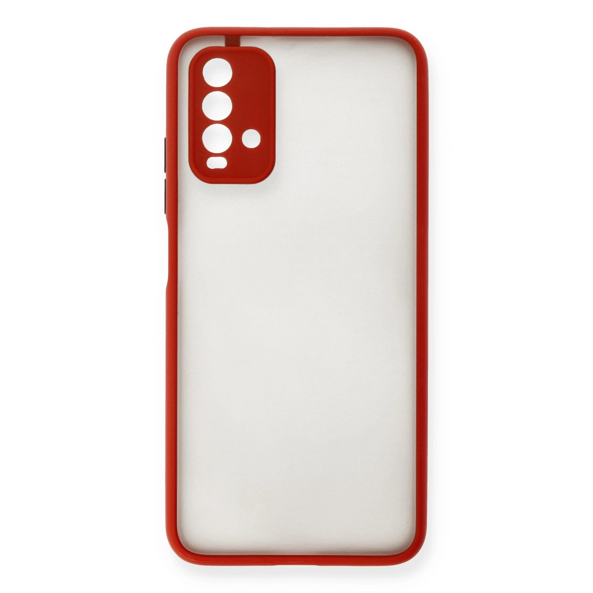 Newface Xiaomi Redmi 9t Kılıf Montreal Silikon Kapak - Kırmızı