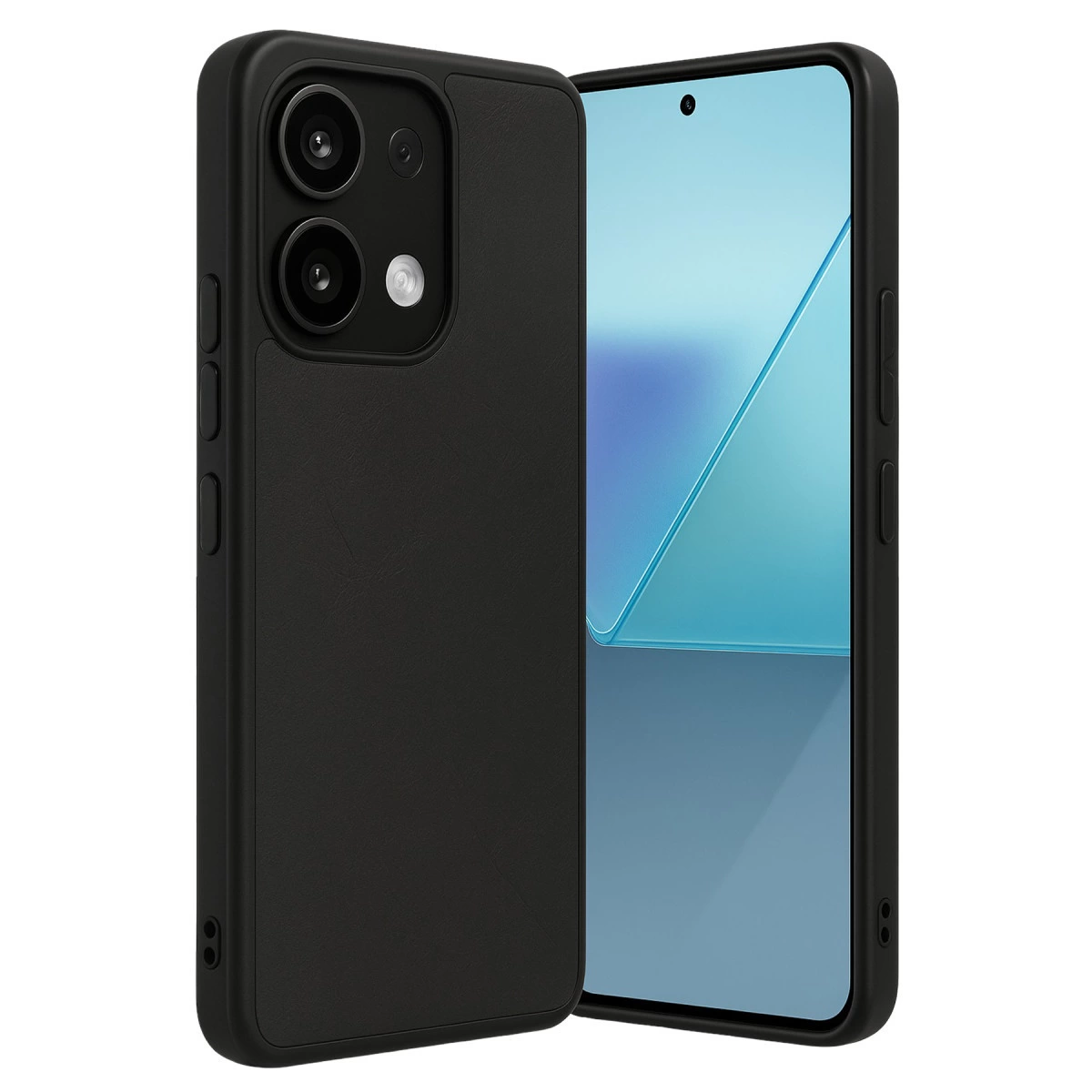 Xiaomi Redmi Note 13 4g Kılıf Aras Deri Kapak - Siyah