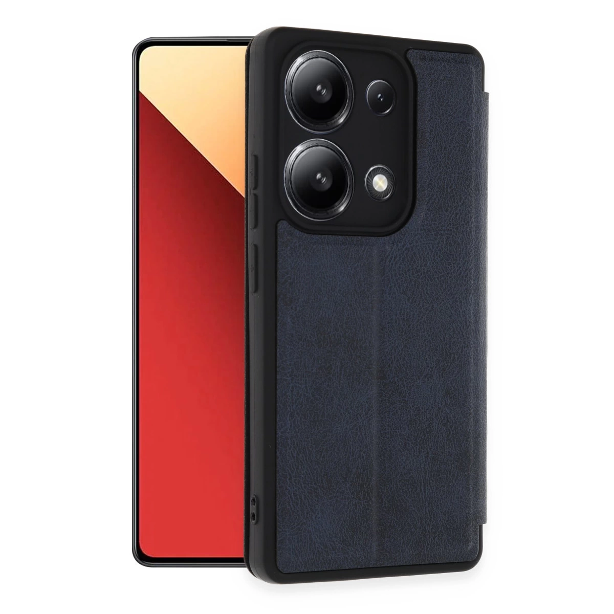 Xiaomi Redmi Note 13 4g Kılıf Flip Cover - Lacivert