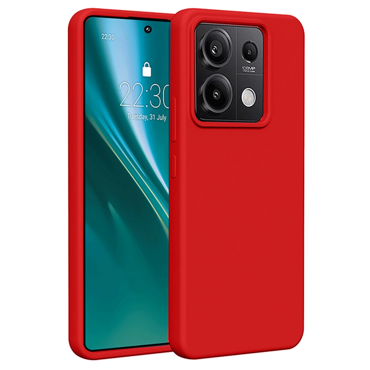 Xiaomi Redmi Note 13 Pro 4g Kılıf First Silikon - Kırmızı