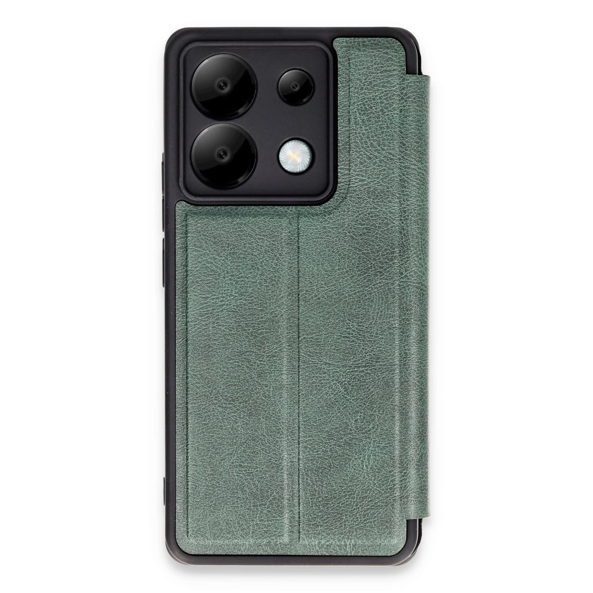 Xiaomi Redmi Note 13 Pro 5g Kılıf Flip Cover - Koyu Yeşil
