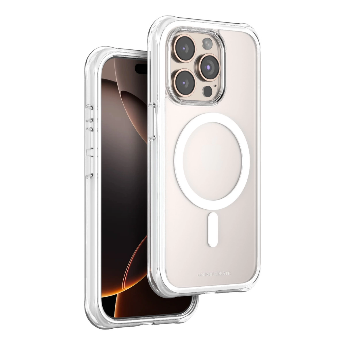 Onegif  İphone 15 Pro Max Hulk Magsafe Kapak - Beyaz
