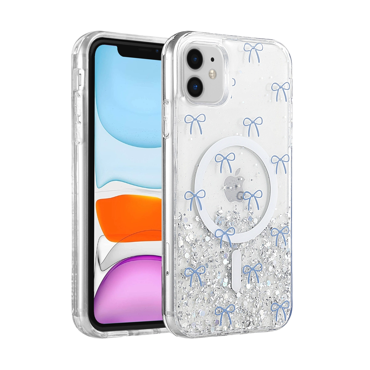 Onegif  İphone 11 Misk Simli Magsafe Kapak - Desen 3