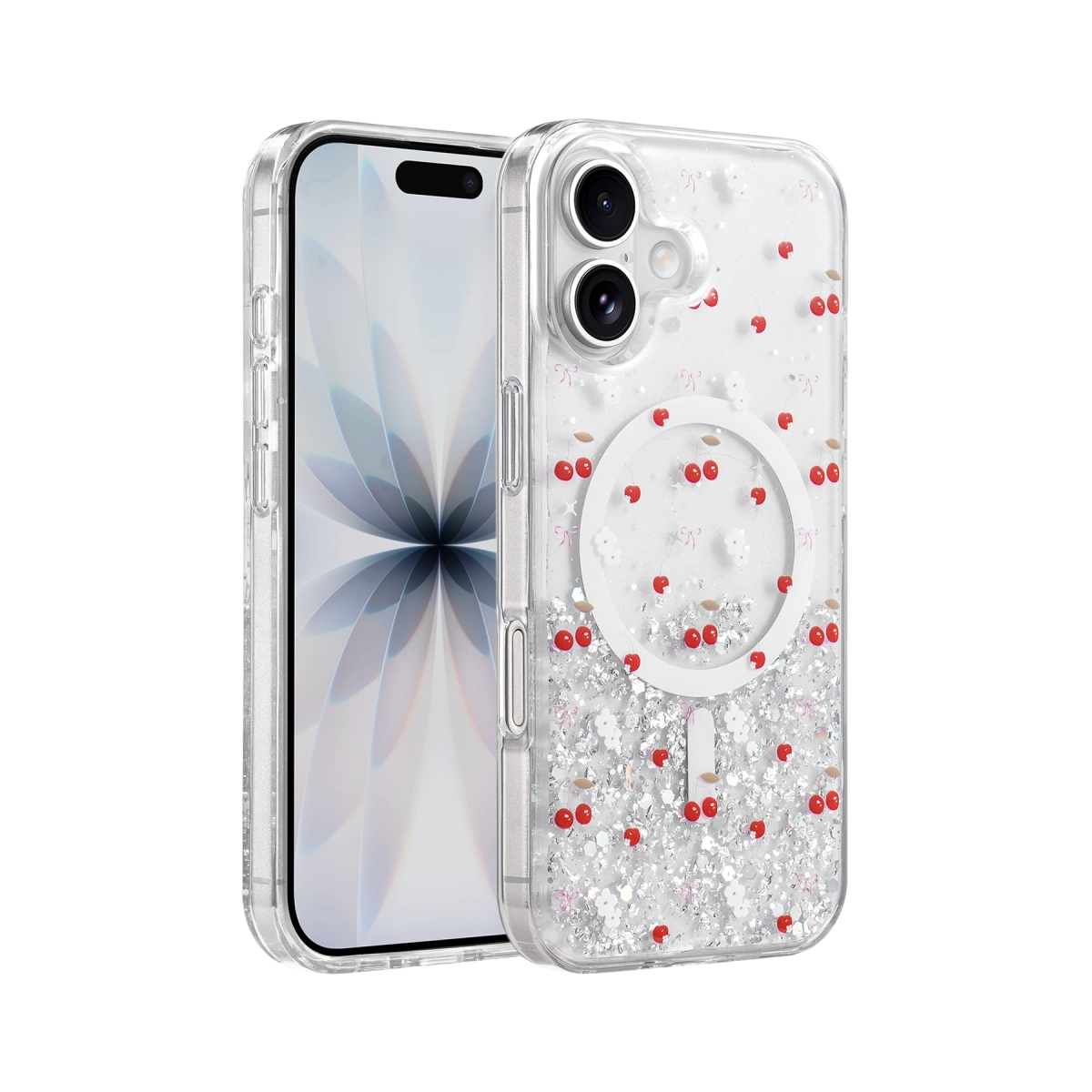 Onegif  İphone 16 Misk Simli Magsafe Kapak - Desen 5