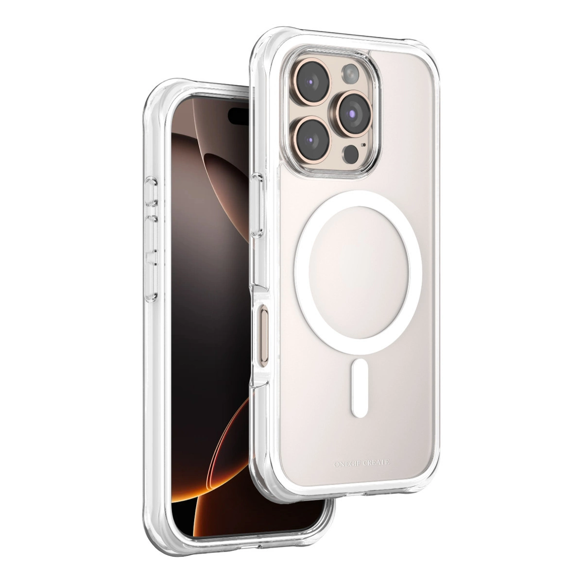 Onegif  İphone 16 Pro Max Hulk Magsafe Kapak - Beyaz
