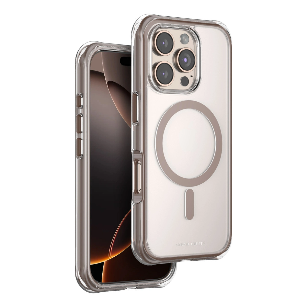 Onegif  İphone 16 Pro Max Hulk Magsafe Kapak - Çöl Titanyum