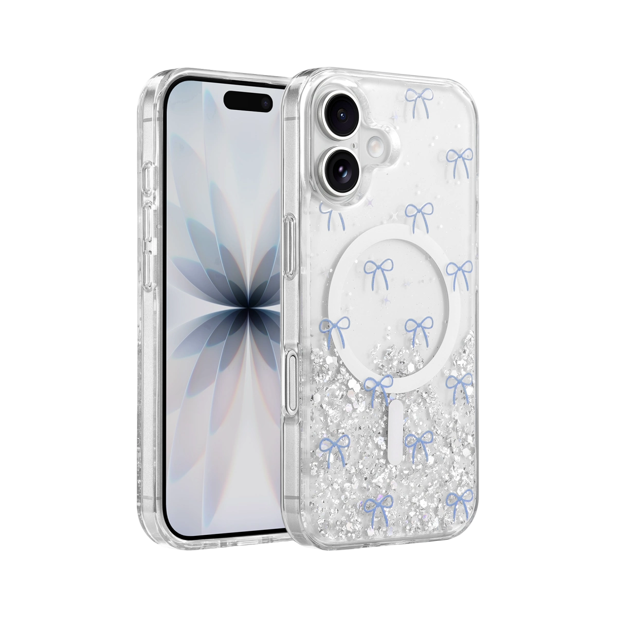 Onegif  İphone 17 Misk Simli Magsafe Kapak - Desen 3