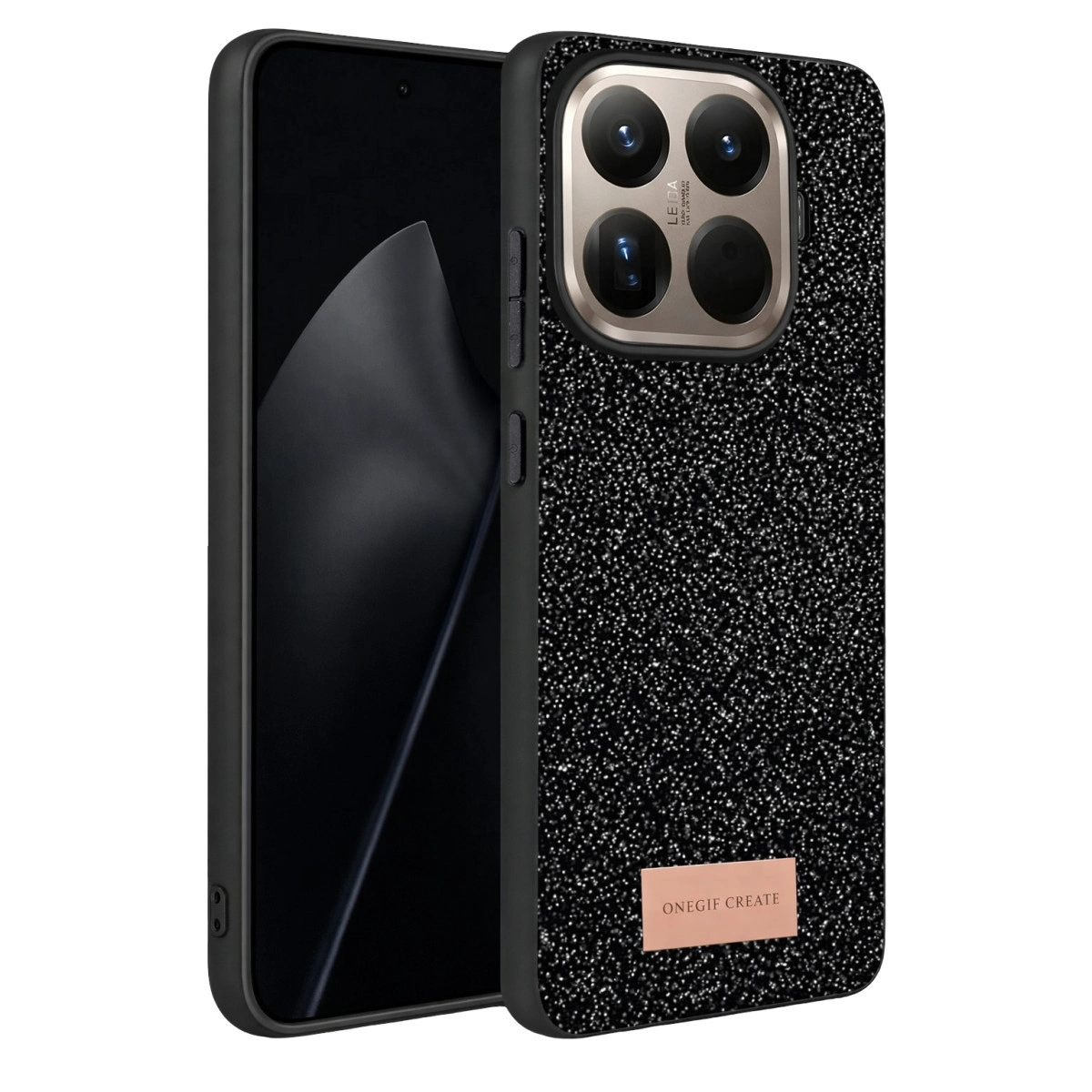 Onegif Xiaomi Mi 15t Pro Bright Simli Kapak - Siyah
