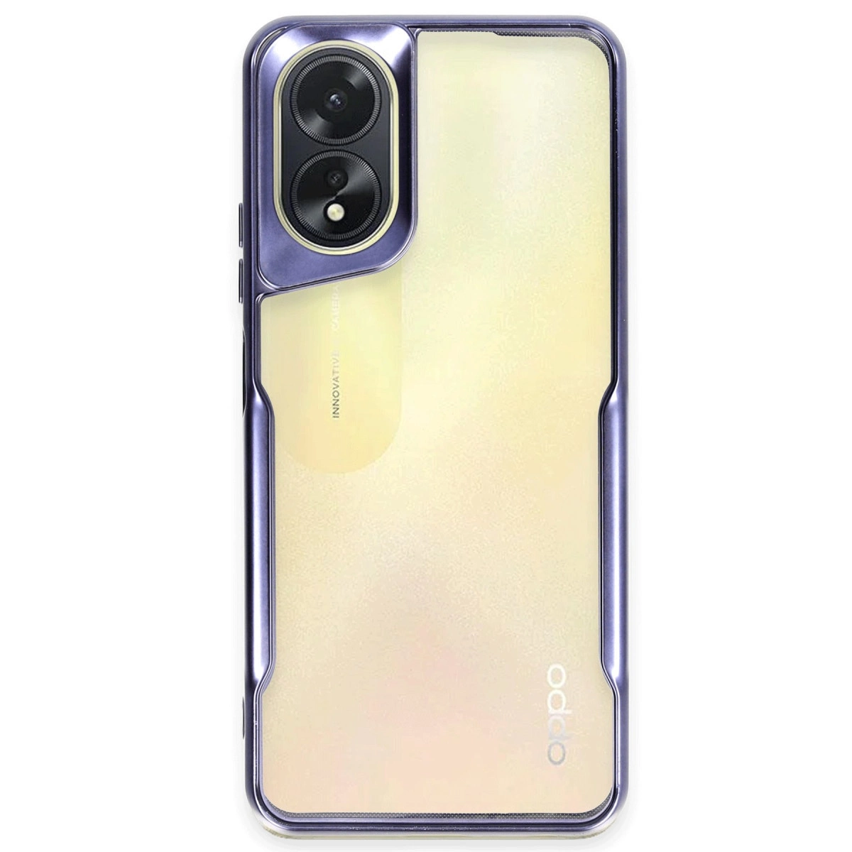 Oppo A38 Kılıf Boyi Silikon Kapak - Lacivert