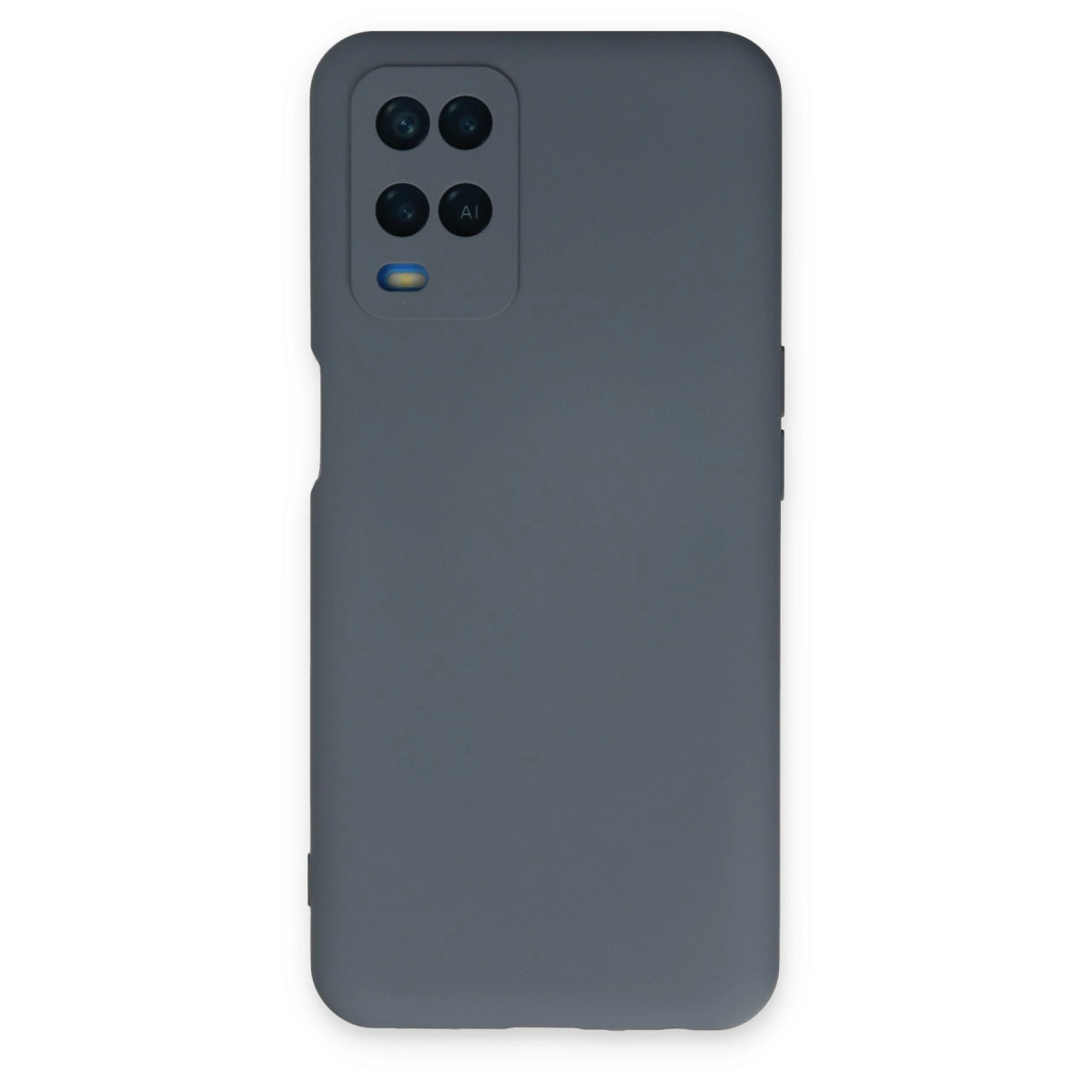 Oppo A54 4g Kılıf Nano İçi Kadife Silikon - Gri