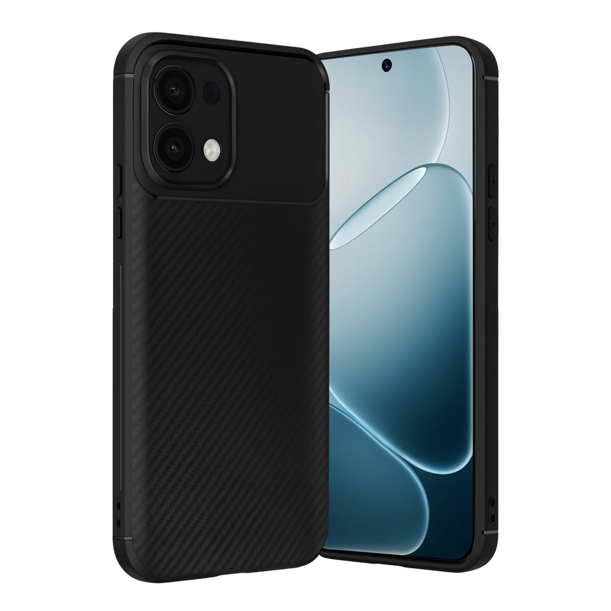 Oppo A6 Pro 4g Auto Focus Karbon Kapak - Siyah