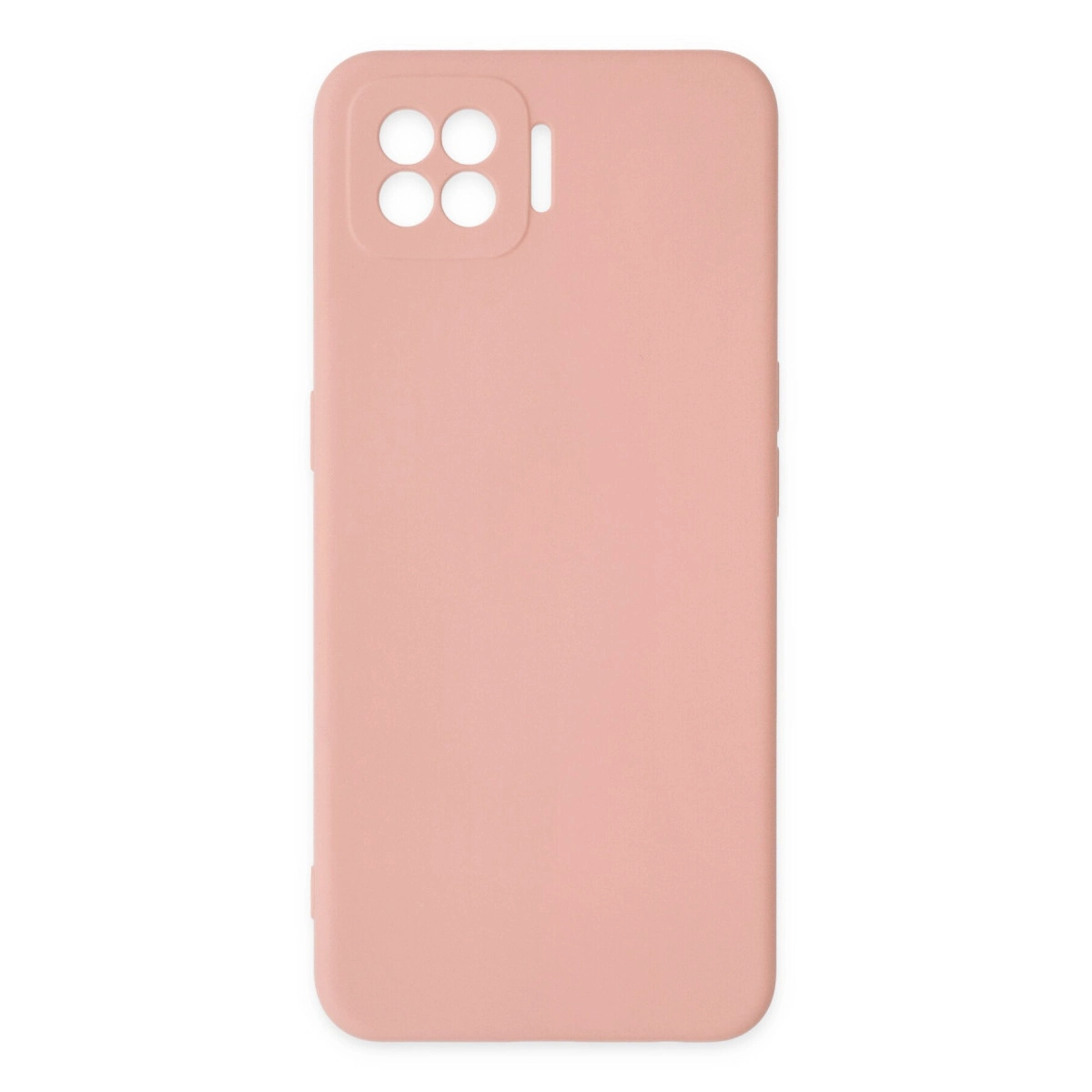 Oppo A73 Kılıf Nano İçi Kadife Silikon - Pudra
