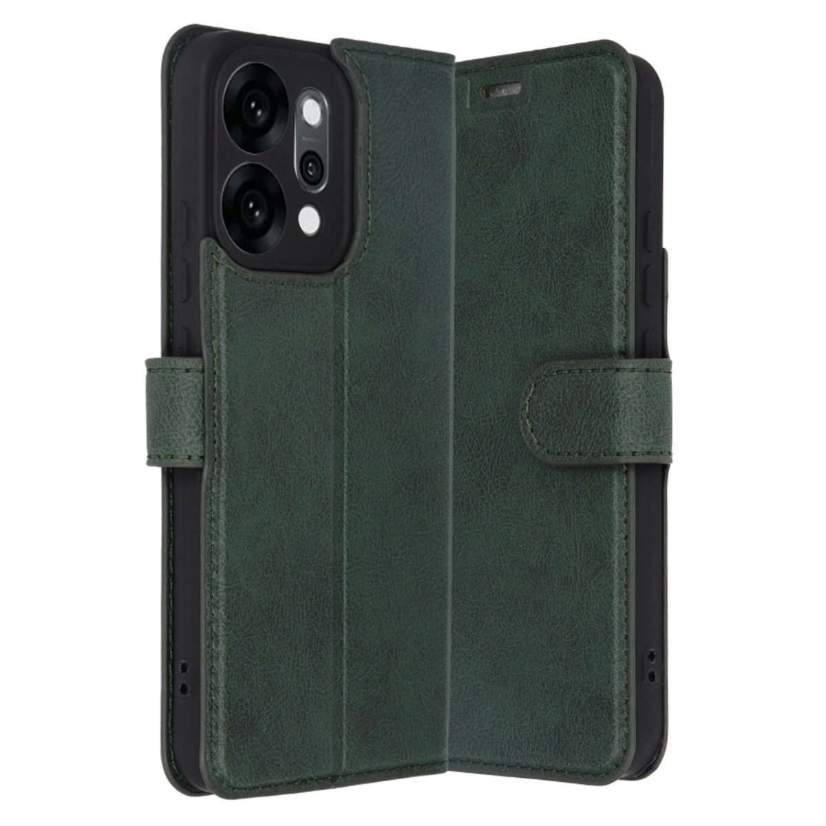 Oppo Reno 14 Trend S Plus Kapaklı Kılıf - Yeşil