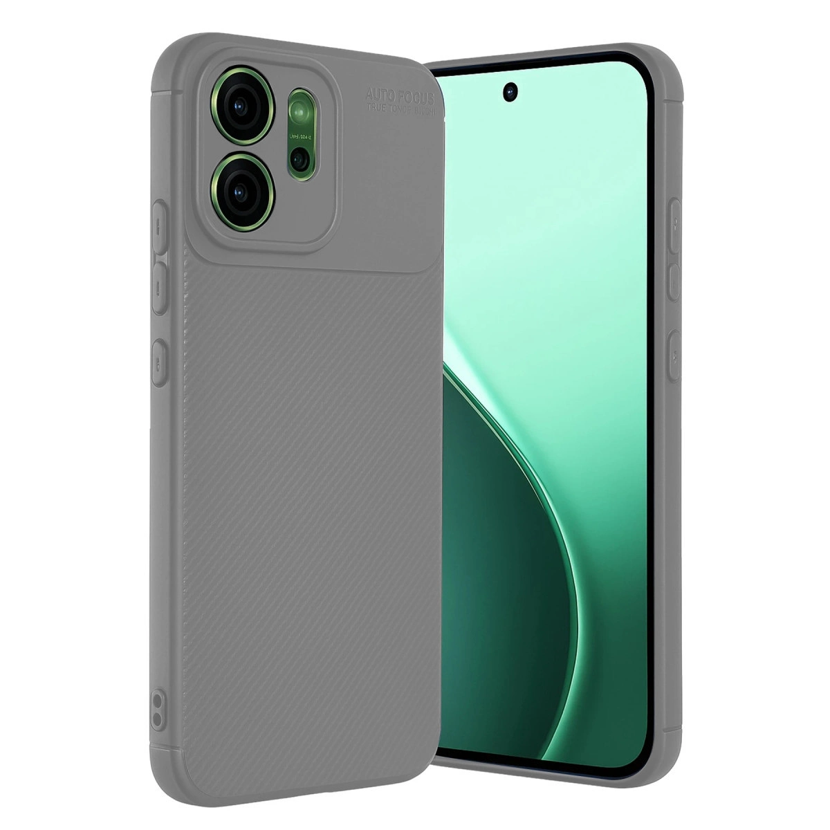Oppo Reno 14f Auto Focus Karbon Kapak - Gri