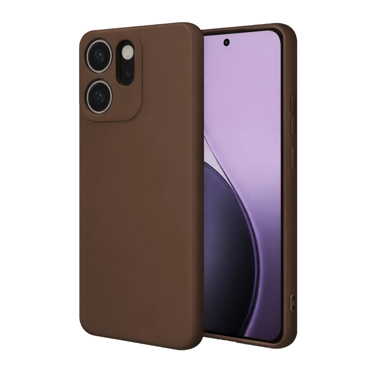 Oppo Reno 14f First Silikon - Kahverengi