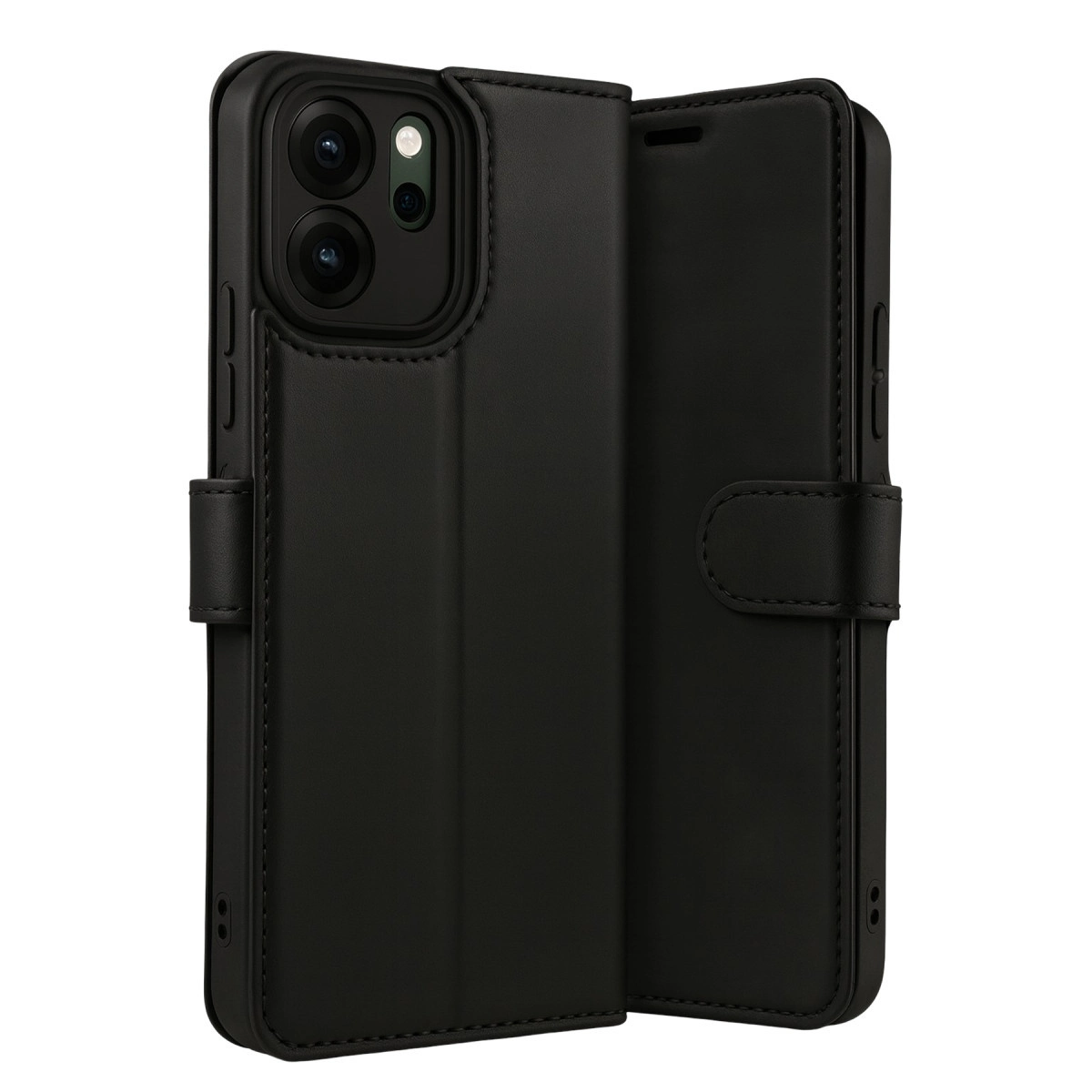 Oppo Reno 14f Trend S Plus Kapaklı Kılıf - Siyah