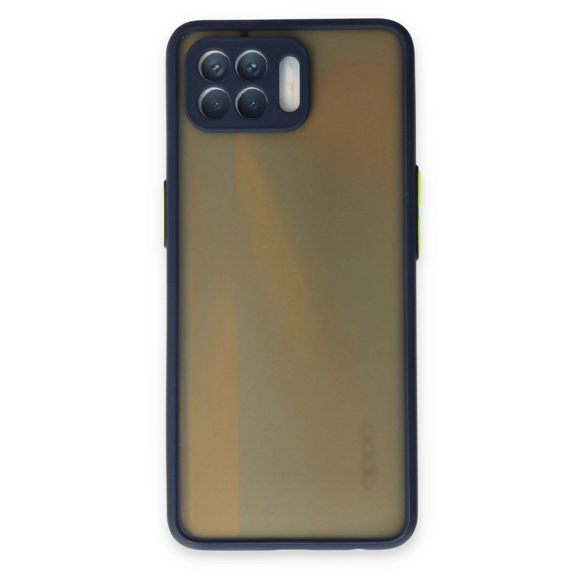 Oppo Reno 4 Lite Kılıf Montreal Silikon Kapak - Lacivert