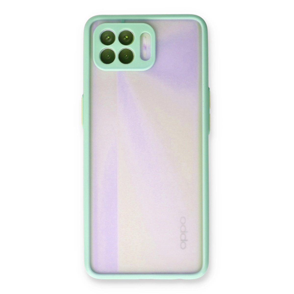 Oppo Reno 4 Lite Kılıf Montreal Silikon Kapak - Turkuaz