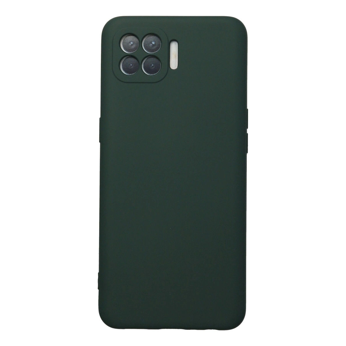 Oppo Reno 4 Lite Kılıf Nano İçi Kadife Silikon - Koyu Yeşil