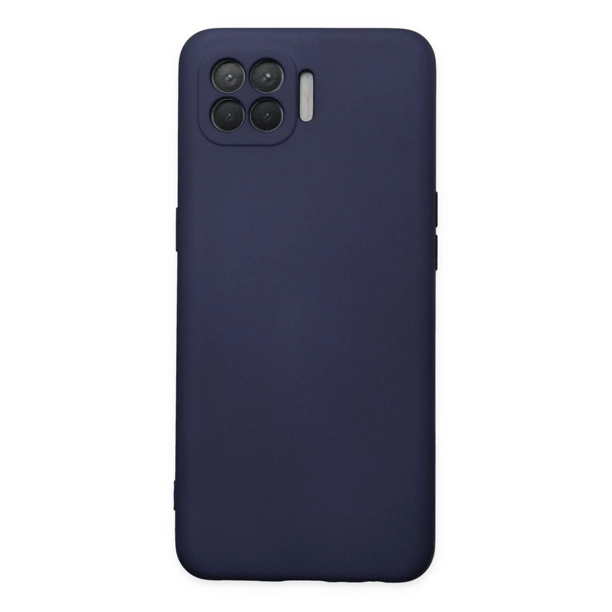 Oppo Reno 4 Lite Kılıf Nano İçi Kadife Silikon - Lacivert