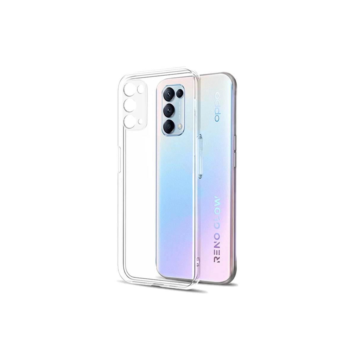 Oppo Reno 5 Pro Kılıf Lüx Şeffaf Silikon