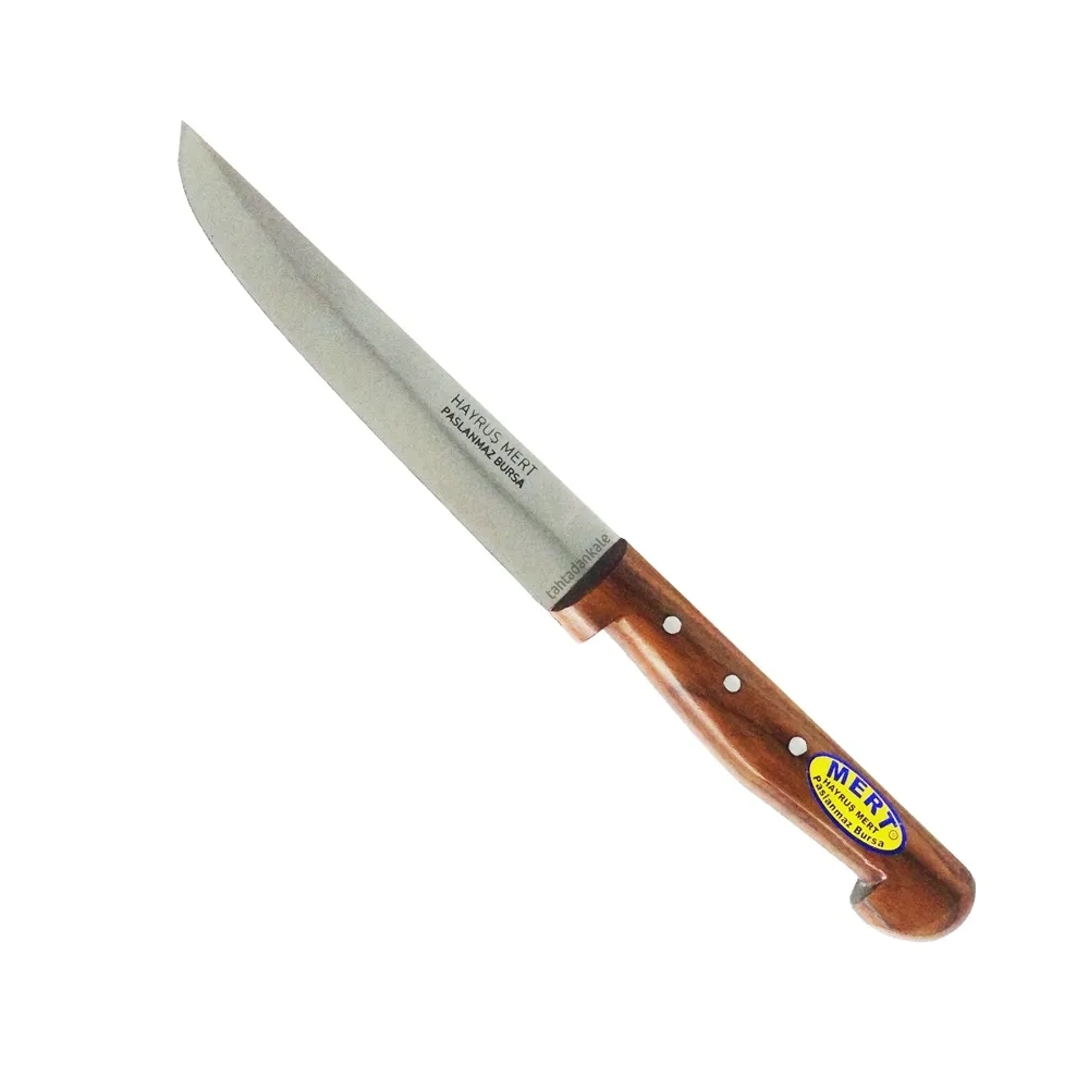 Paslanmaz Bursa Mutfak, Ekmek Bıçağı 15,5 Cm, Ahşap Sap