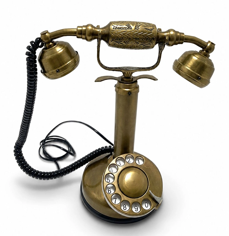 Pirinç Nostaljik Masa Telefonu 3210