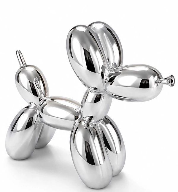 Polyester Balloon Dog Köpek Figürü