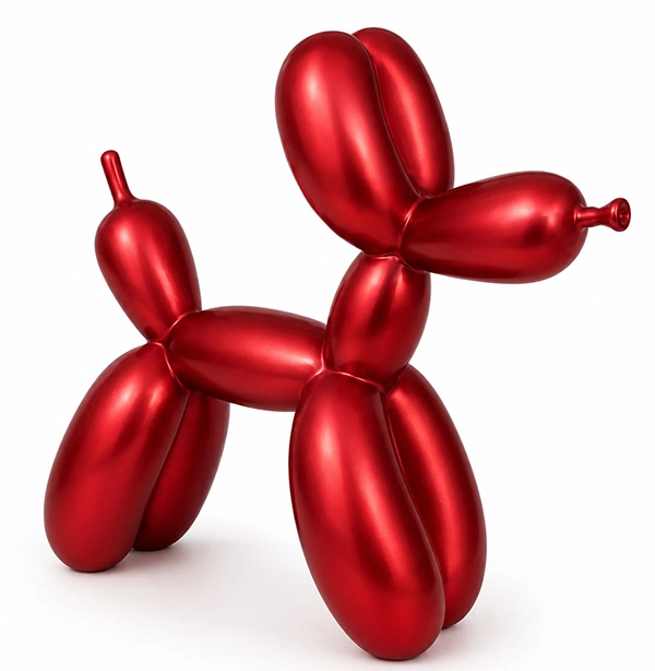 Polyester Balloon Dog Köpek Figürü