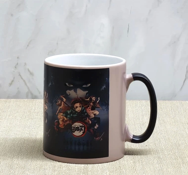 Porselen Renk Değiştiren Demon Slayer Kupa Bardak