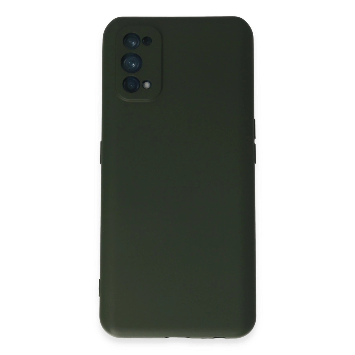 Realme 7 Pro Kılıf Nano İçi Kadife Silikon - Koyu Yeşil