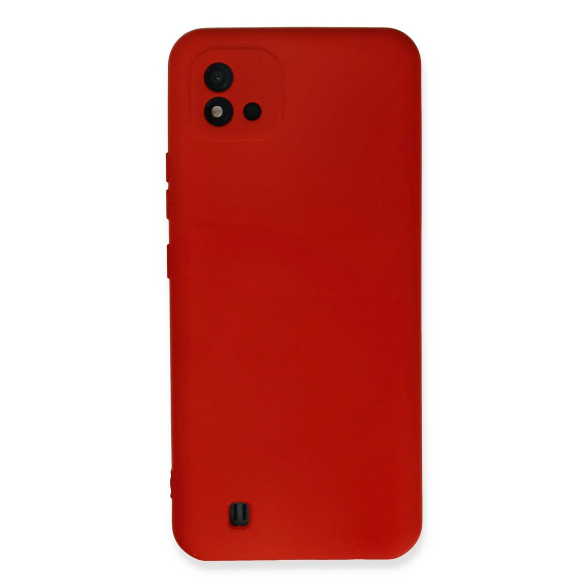 Realme C11 2021 Kılıf Nano İçi Kadife Silikon - Kırmızı