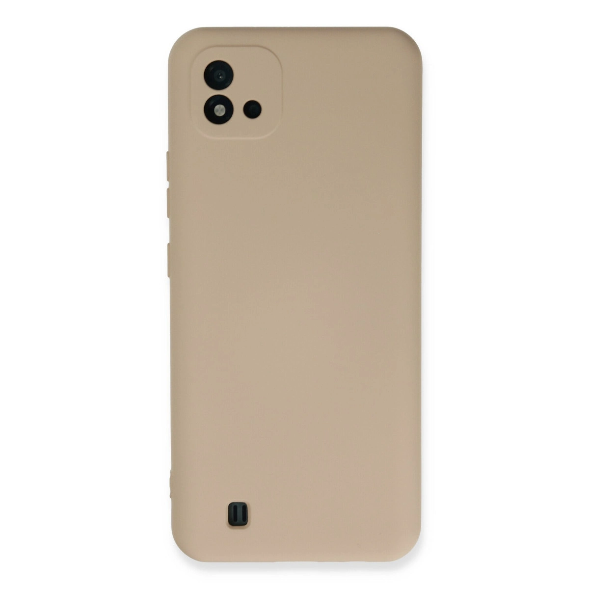 Realme C11 2021 Kılıf Nano İçi Kadife Silikon - Pudra