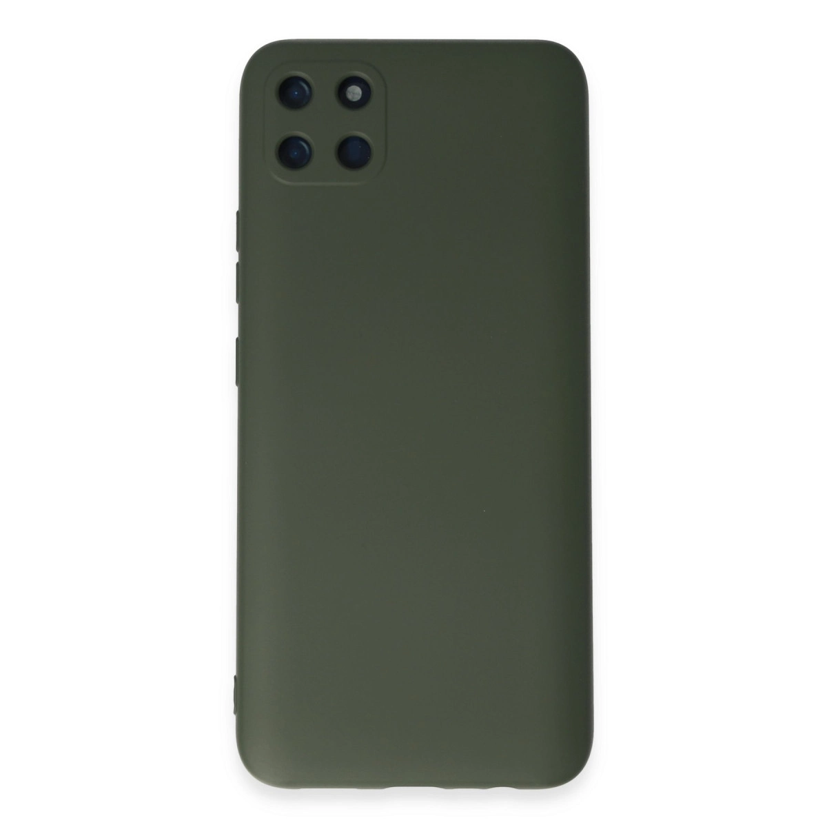 Realme C11 Kılıf Nano İçi Kadife Silikon - Koyu Yeşil