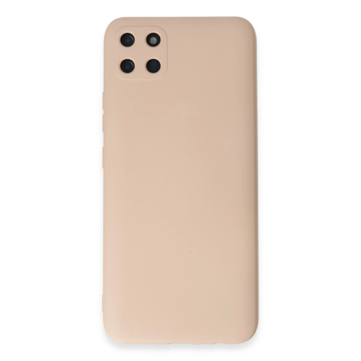 Realme C11 Kılıf Nano İçi Kadife Silikon - Pudra