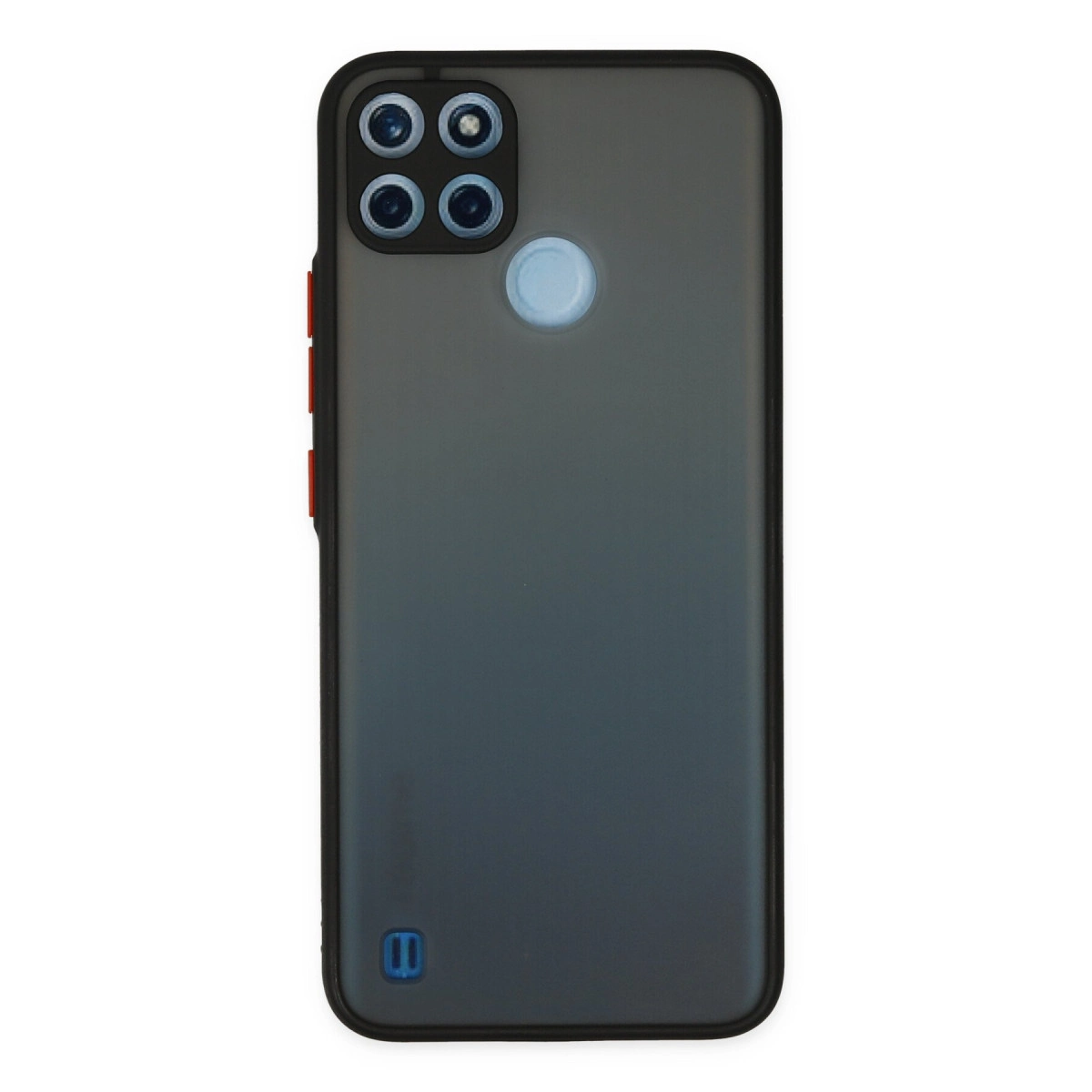 Realme C21y Kılıf Montreal Silikon Kapak - Siyah