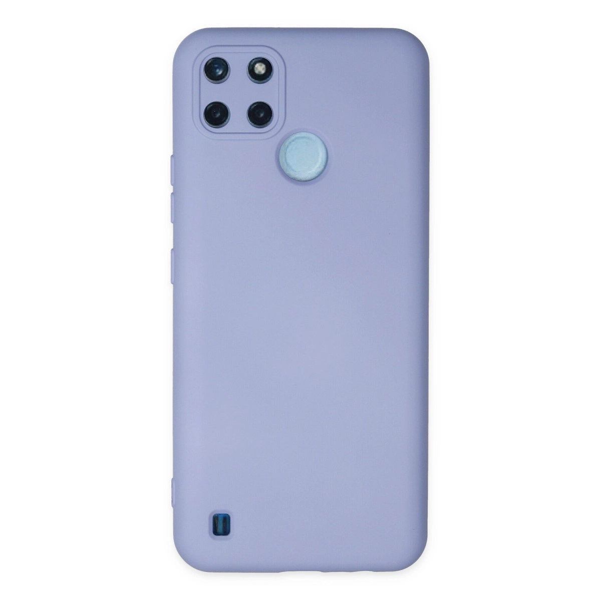 Realme C25y Kılıf Nano İçi Kadife Silikon - Lila