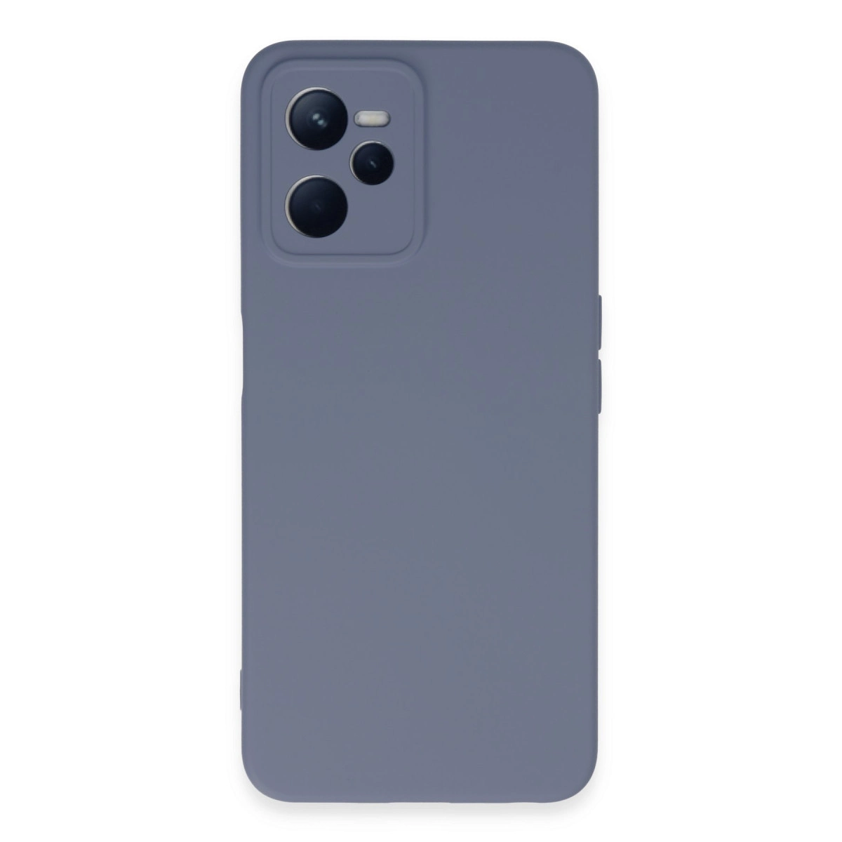 Realme C35 Kılıf Nano İçi Kadife Silikon - Gri